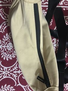 COMBO Cream Crescent Crossbody Bag with pouch