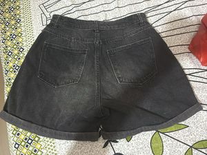 Womens Distressed Denim Shorts