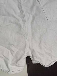 Classic White Denim Shorts
