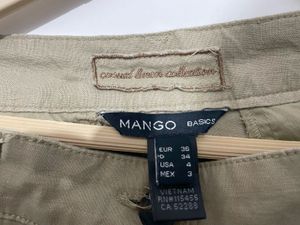 Mango Linen Blend Pants