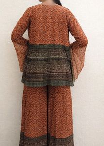 Ethnic Crop Top with Palazzo Set