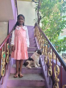 Adorable Pink Tiered Dress with White Top