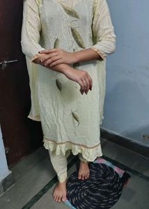 Elegant Yellow Kurta Set with Dupatta
