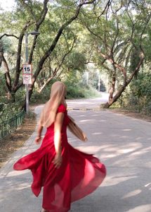 Elegant Red long Dress