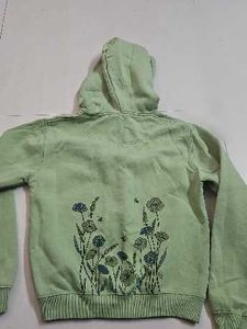 kids Green sweatshirt with hoodie
