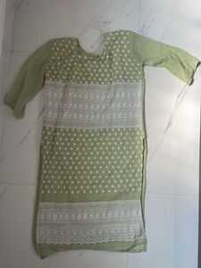Light Green Chikankari Kurta