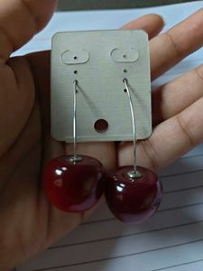 Charming Cherry &amp; Pearl Stud Earrings