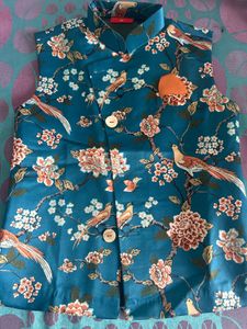 Floral Print Boy's Waistcoat