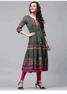 Printed Cotton Anarkali Kurta