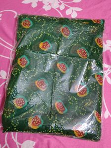 Vibrant Green Bandhani Saree