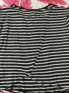 Black And White Strip Top
