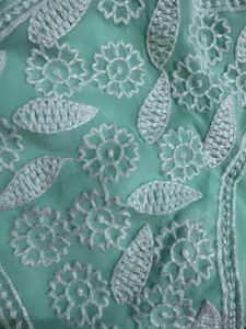 Mint Green Chikankari Gown