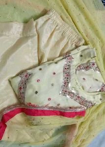 Elegant Yellow Pakistani Dress