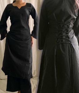 Corset Back Black Suit | Versatile/ Elegant