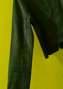 Stylish Faux Leather Biker Jacket