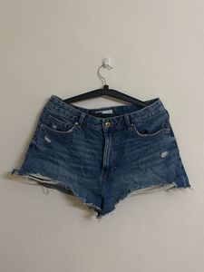 Distressed Denim Shorts