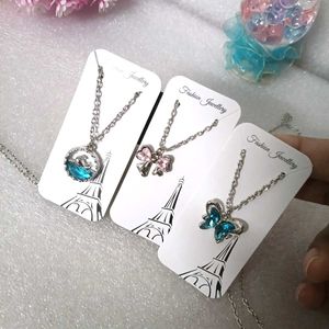 2-Pintresty Charm Necklace 🦋🐬🌊