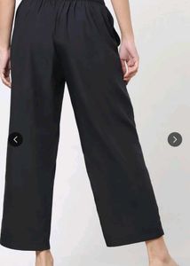 Black Wide Leg Casual Pants