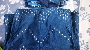 Designer Blue Lehenga with Dupatta and blouse set