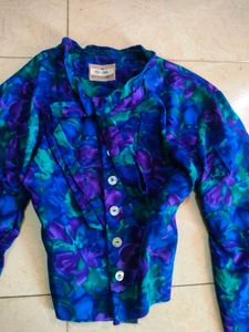90s vintage blue coquette top 🧁🛸🥂🎢