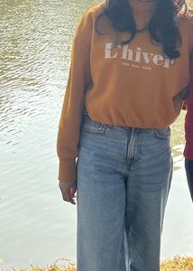 Cozy "L'hiver" Oversized Sweatshirt