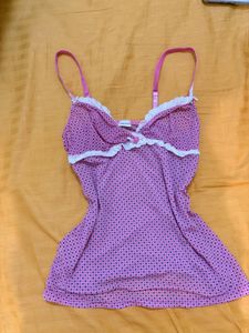 Pink Polka Dot Camisole