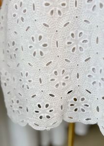 White Eyelet Off-Shoulder Dress