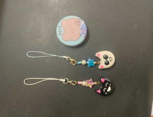 Gojo &amp; Geto Anime Cat Phone Charms