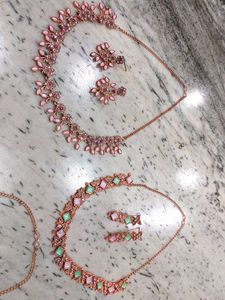 Boho Multi-Color Stone Necklace &amp; Earring Set