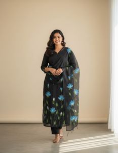 Black kota doria suit Set