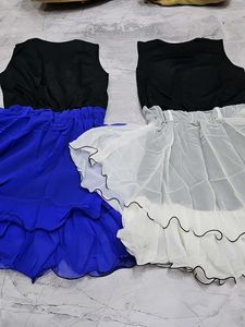 Stunning Blue &amp; White fancy top