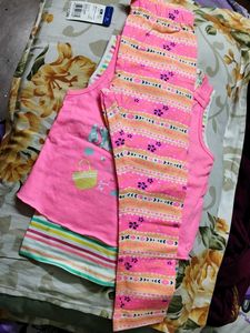 Cute Pink Summer Top and leggings  for baby girl