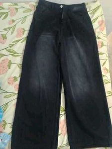 Wide Leg Black Jeans