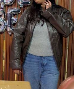 25 year old vintage Brown Leather Jacket