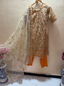 Pakistani Embroidered Kurta Set with Dupatta