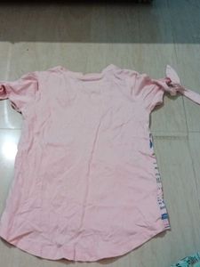 Cute Dog and Cat Print T-Shirt 5-6 years old girl