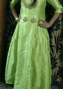 Green Handwork Kurti