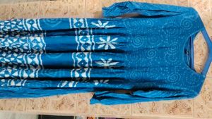 Blue Tie-Dye Midi/gown
