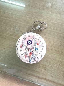 Compact Mirror with Keychain