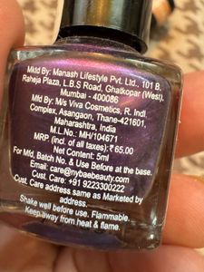 4 Nailpaints... Yellow, Plum ,Red, Shimmery Copper