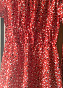 H&amp;M Floral Print Off-Shoulder Dress