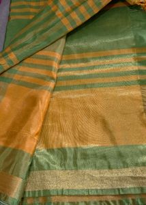 Elegant Checkered Silk Saree