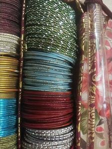 12 Colour Of Metal Bangles