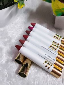 pack of 6 MyGlamm Perfect Curves Matte Lip Crayon-