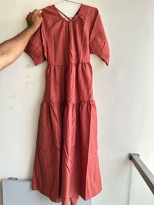 rust dress