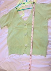 Light Green Button-Up top