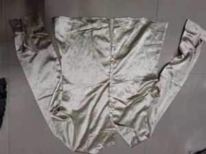 Satin Button-Up Blouse