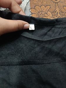 Sheer Mesh Graphic T-Shirt