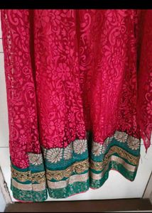 Elegant Pink Anarkali Kurta Set