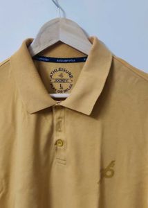 Jockey Men's Mustard Yellow Polo T-Shirt